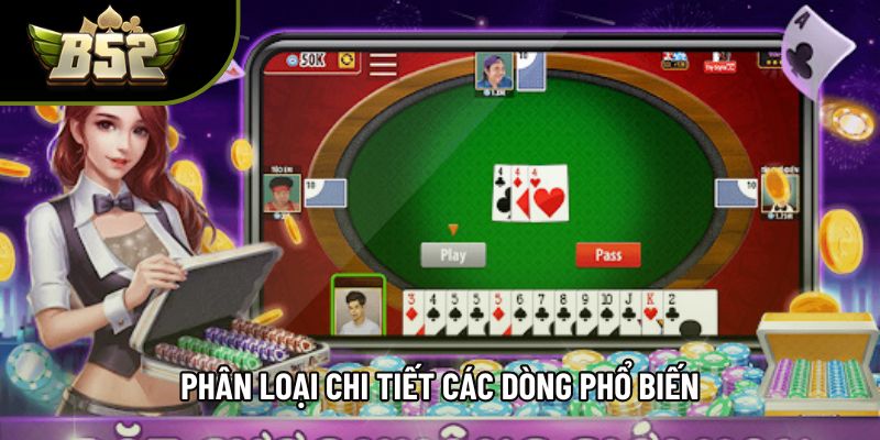 Phân loại chi tiết các dòng phổ biến