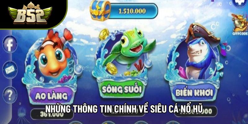 Những thông tin chính về siêu cá nổ hũ